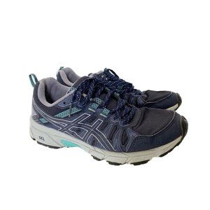 ASICS VENTURE 7 WOMENS 7.5 RUNNING SHOE DARK BLUE AQUA 7.5